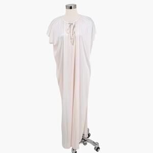 Vintage Barad & Co Light Pink Nightgown Caftan One Size Fits All Short sleeve Ex
